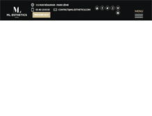 Tablet Screenshot of ml-esthetics.com